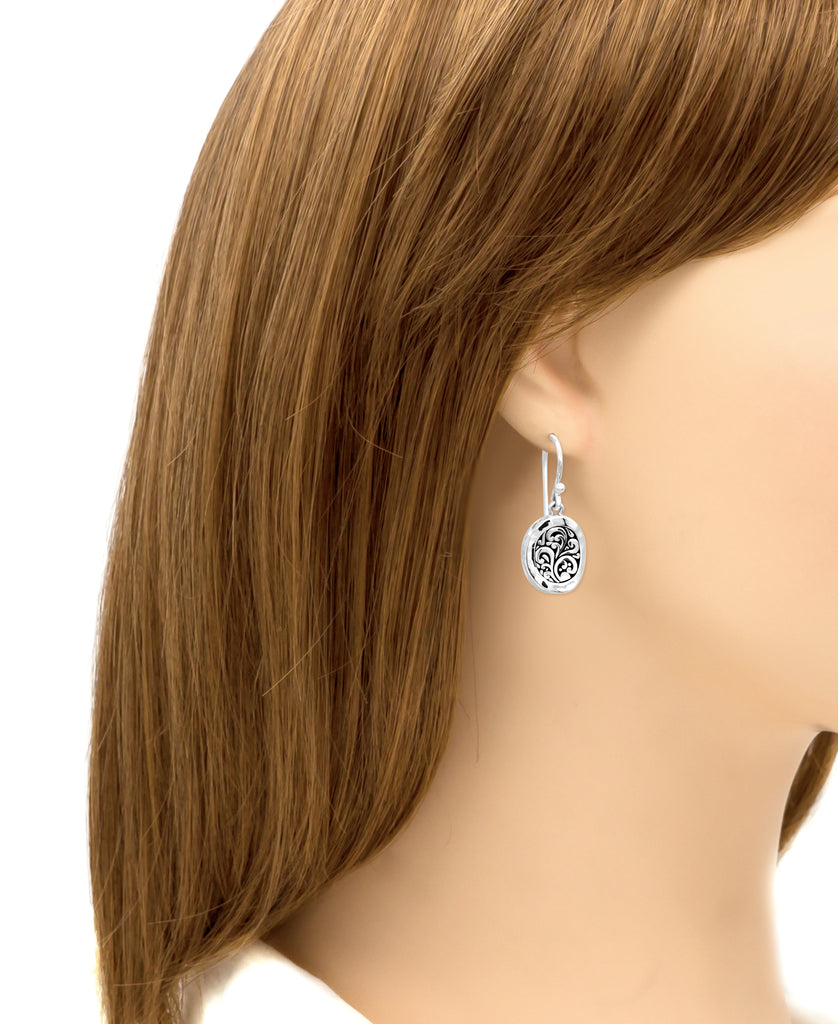 DEVATA Bali Sterling Silver Drop Earrings