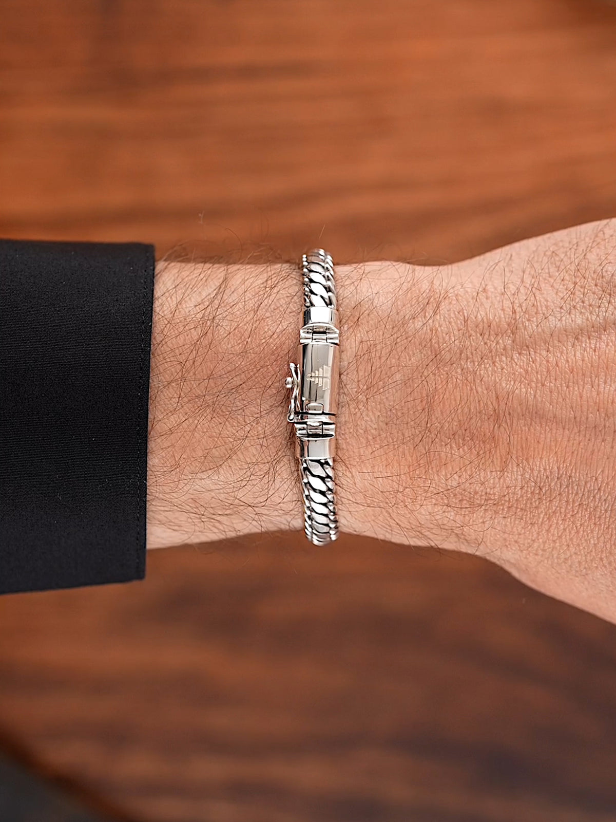DEVATA Bali Snake Chain Bracelet Sterling Silver 