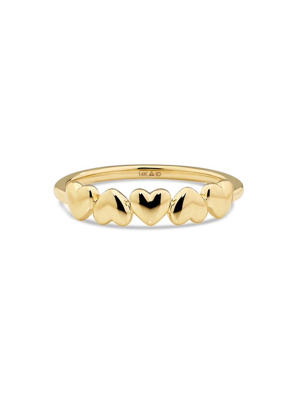 Devata Sweet Heart Ring in 14K Gold