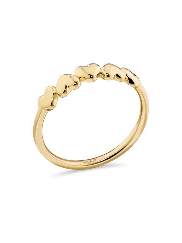 Devata Sweet Heart Ring in 14K Gold