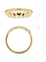 Devata Sweet Heart Ring in 14K Gold