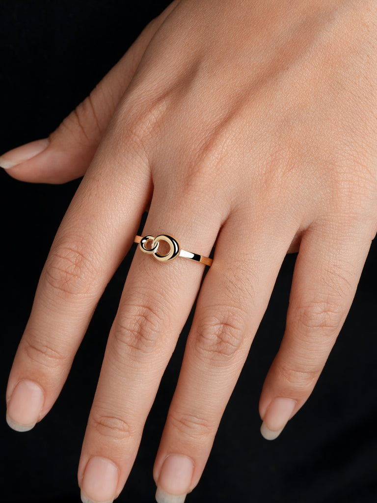 14K Gold Love Knot Ring
