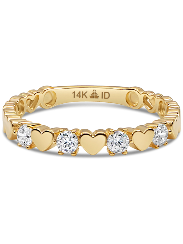 14K Gold Sweet Heart Ring