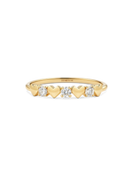 14K Gold Heart Lab Grown Diamond Ring