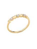 14K Gold Heart Lab Grown Diamond Ring