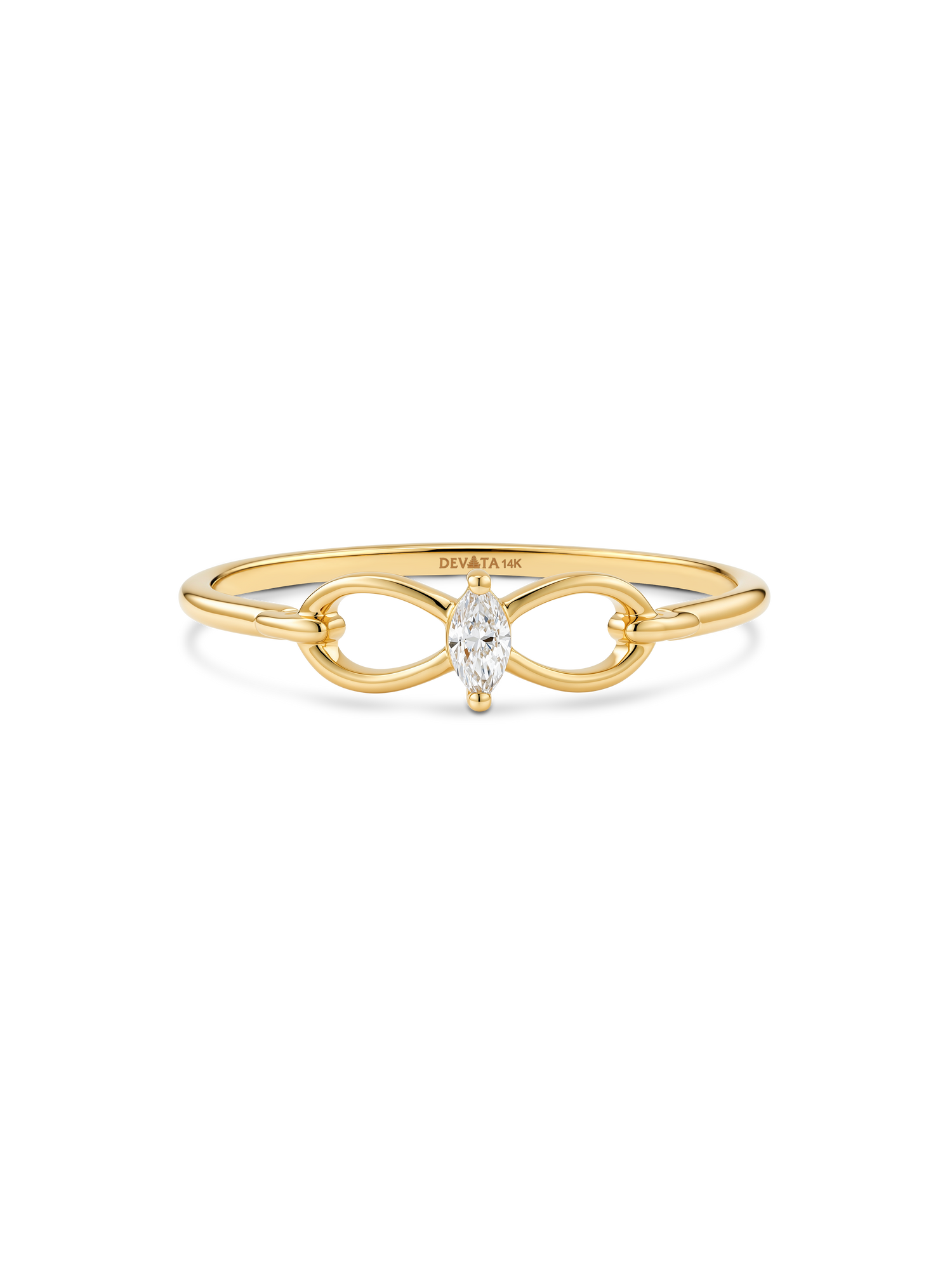 Infinity Marquise Lab Grown Diamond Ring