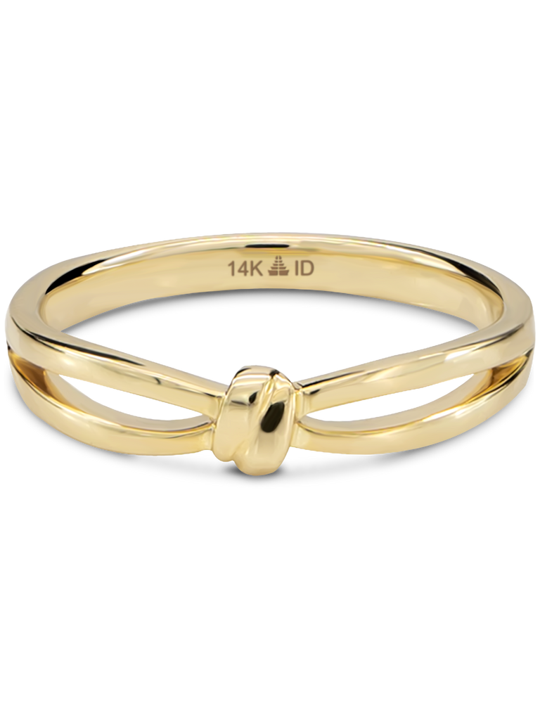 14K Gold Love Knot Ring