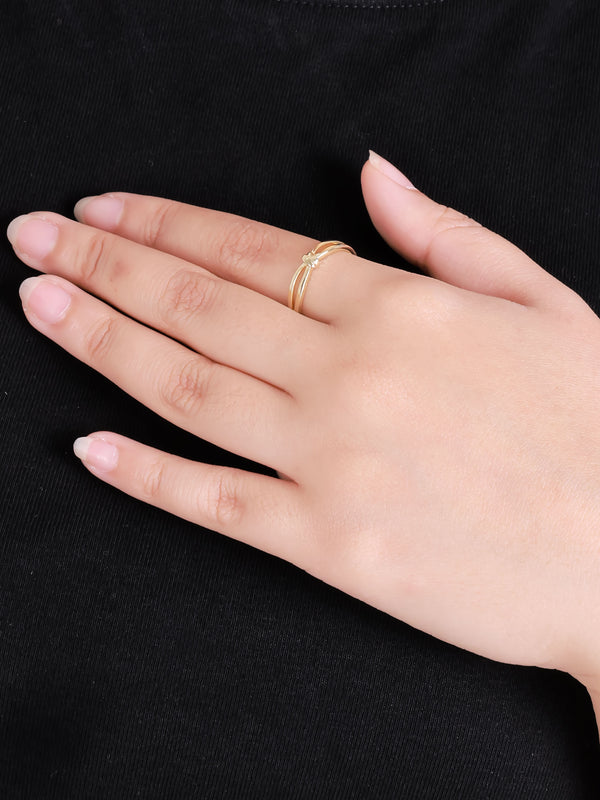 14K Gold Love Knot Ring