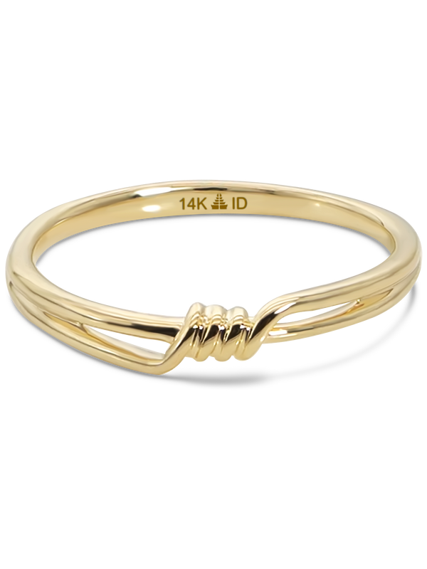 14K Gold Love Knot Ring