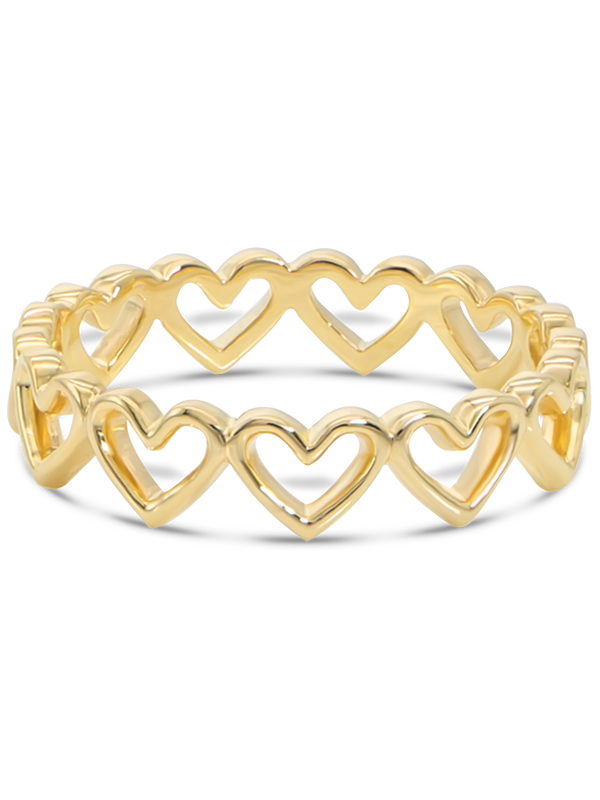 14K Gold Sweet Heart Ring