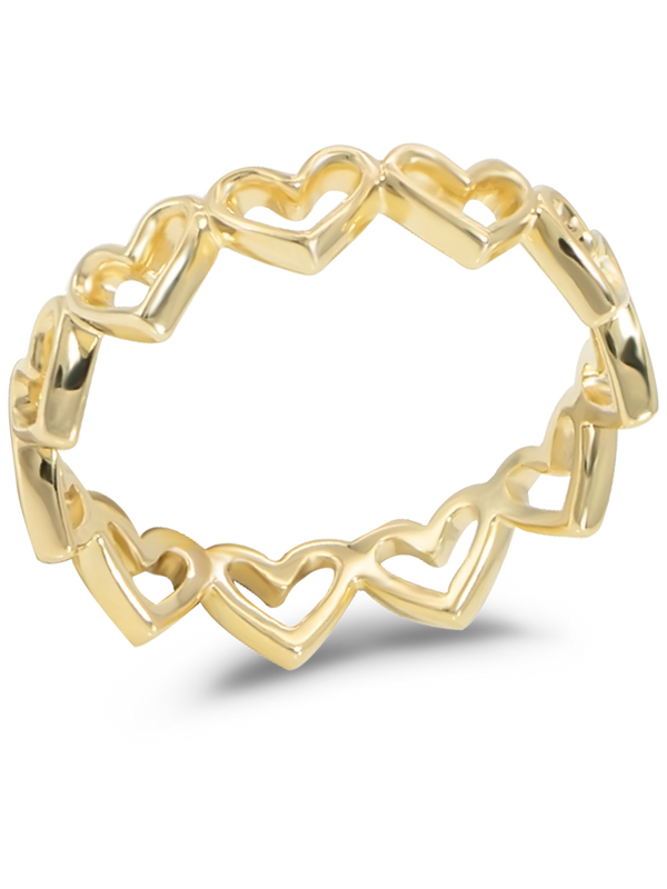 14K Gold Sweet Heart Ring