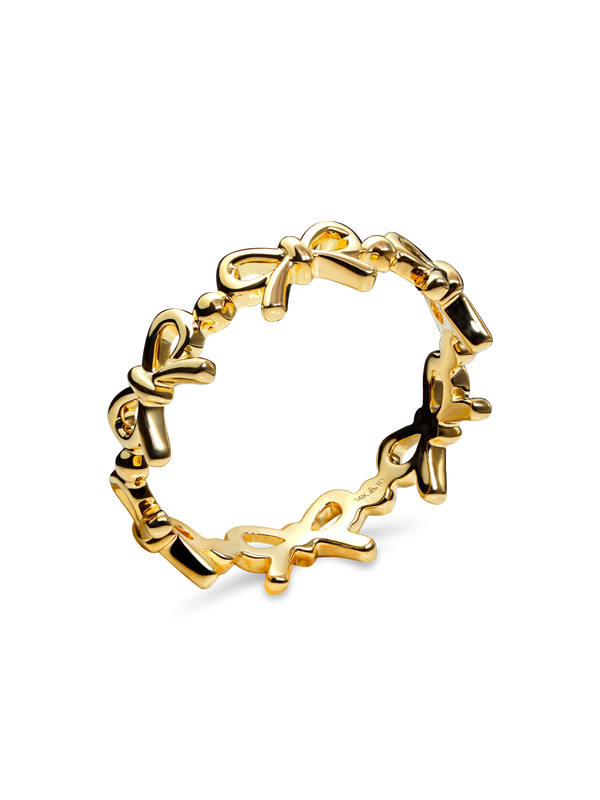 Devata Bow Ring in 14K Gold