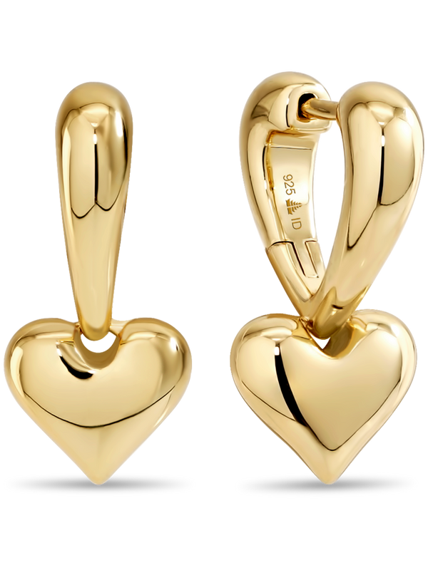 Sweet Heart Hoop Earrings