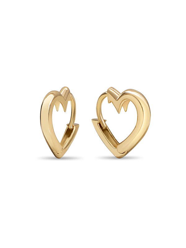 Heart Hoop Earrings