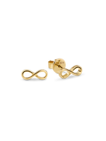 Devata Infinity Stud Earrings in 14K Gold