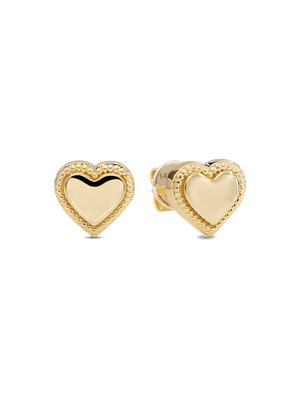 Sweet Heart Stud Earrings