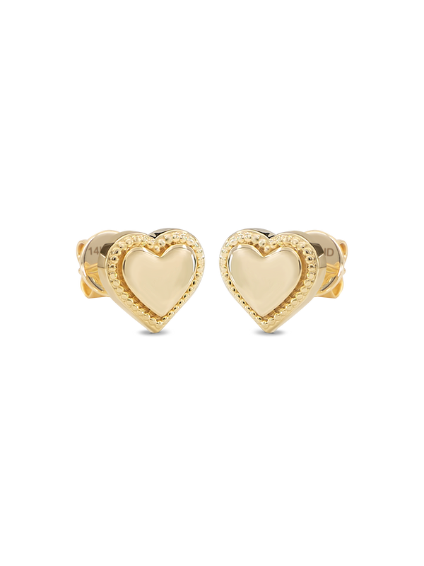 Sweet Heart Stud Earrings