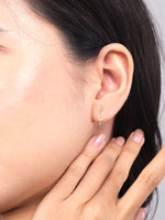 DEVATA Gold Valentino Hoop Earrings