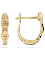 DEVATA Gold Valentino Hoop Earrings