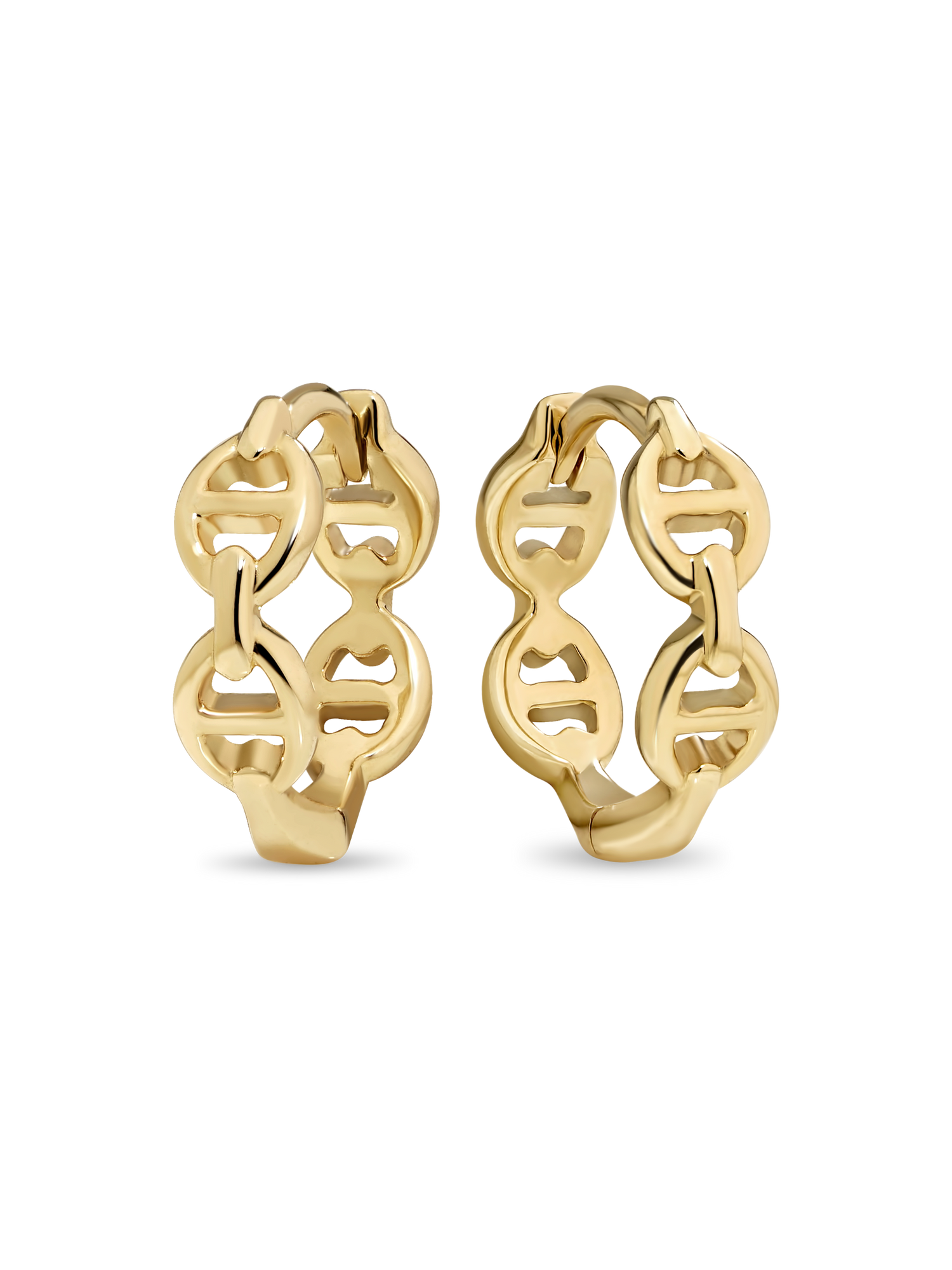 Mariner Anchor Hoop Earrings