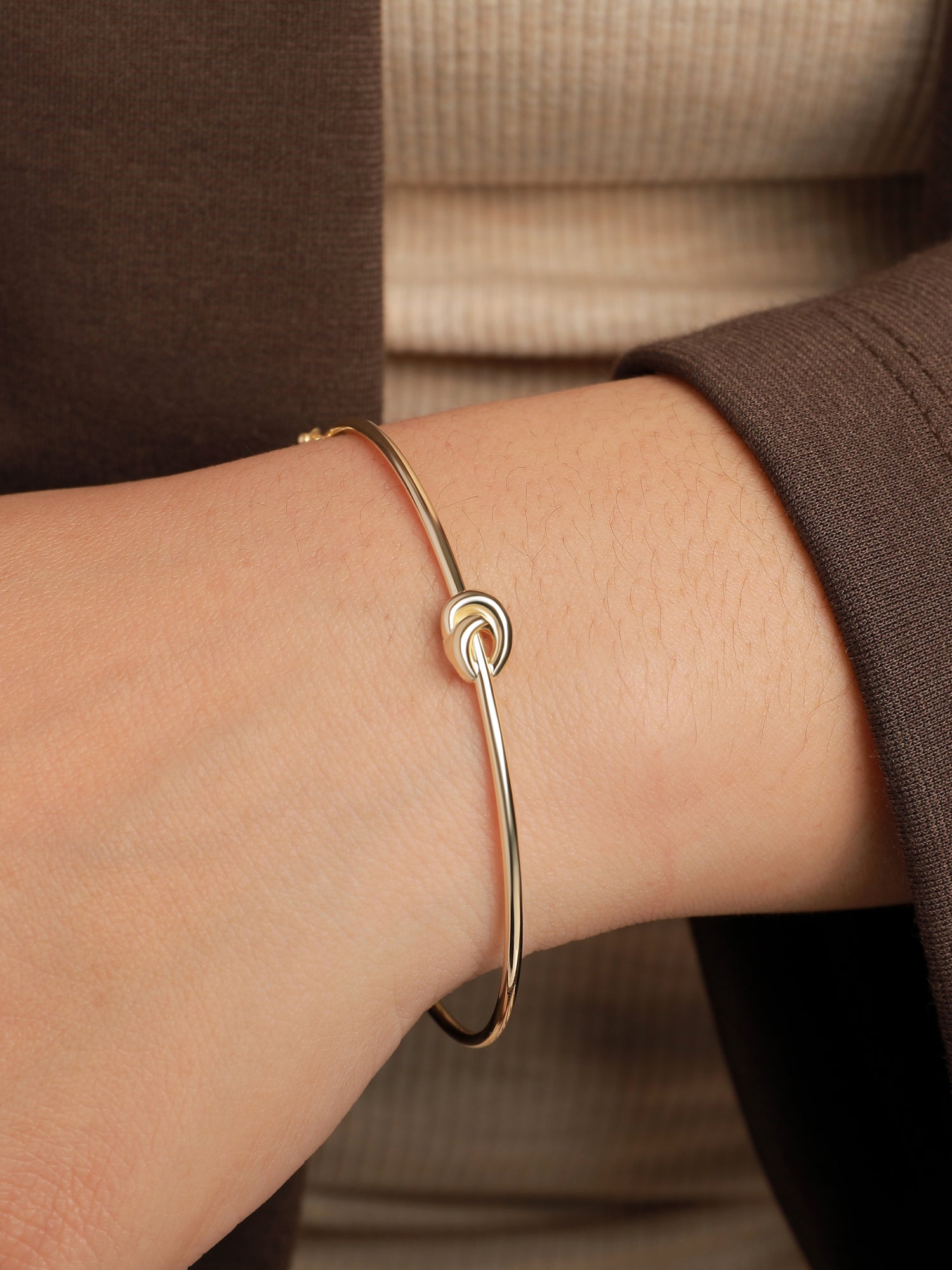 Love Knot Bangle Bracelet