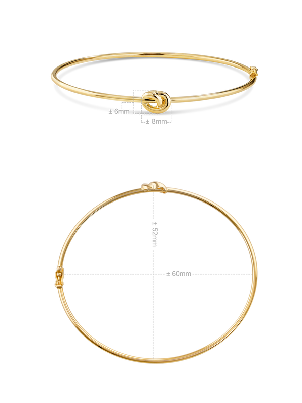Love Knot Bangle Bracelet