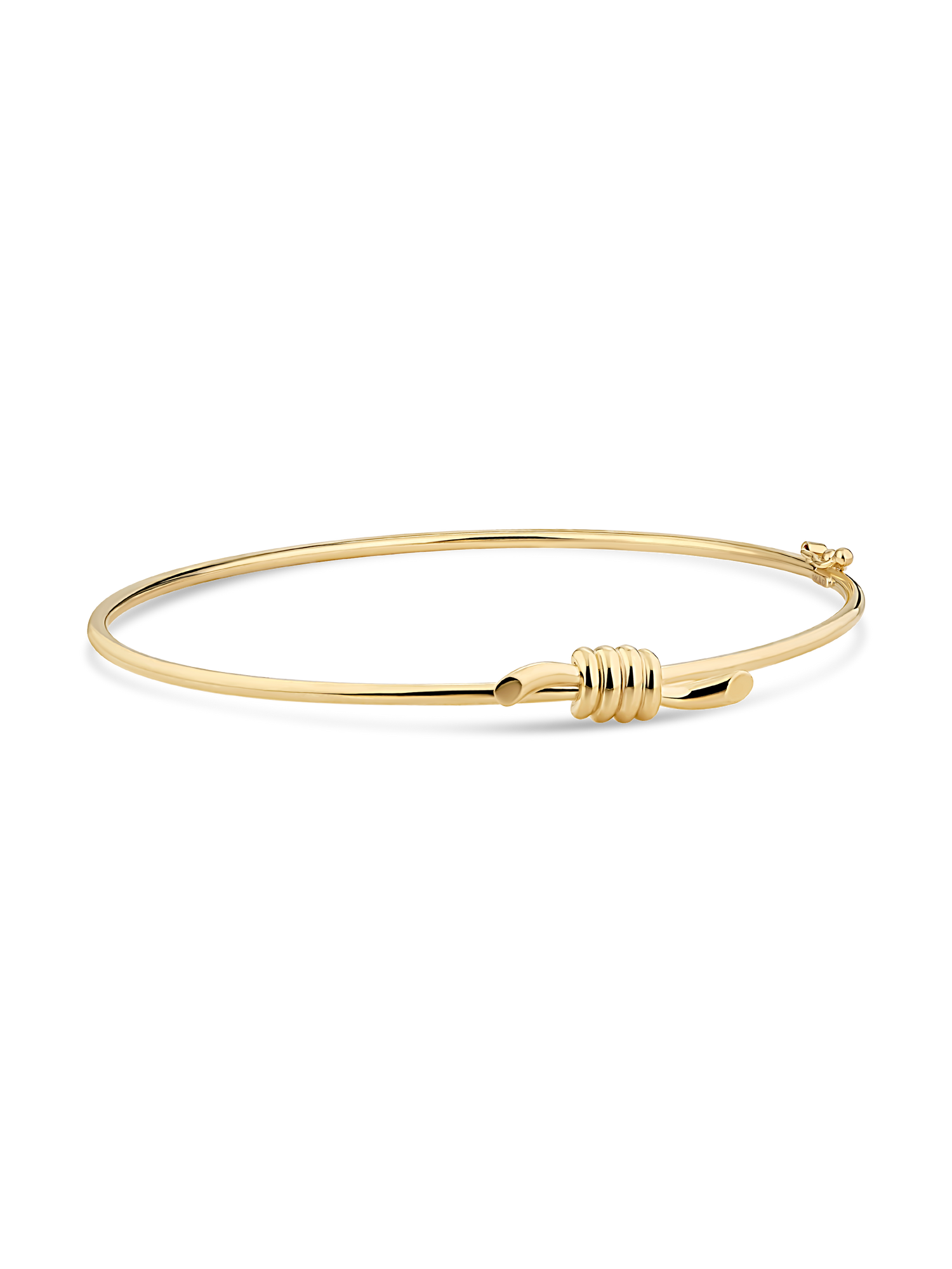 Devata Love Knot Bangle Bracelet in 14K Gold