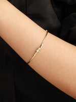 Devata Love Knot Bangle Bracelet in 14K Gold