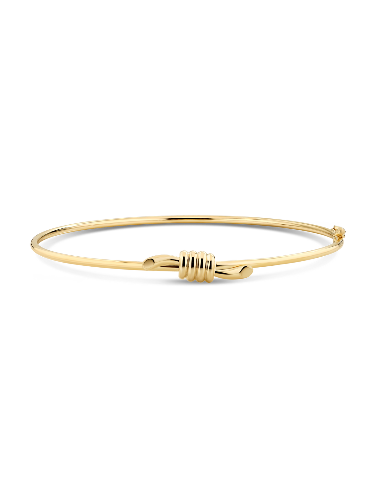 Devata Love Knot Bangle Bracelet in 14K Gold