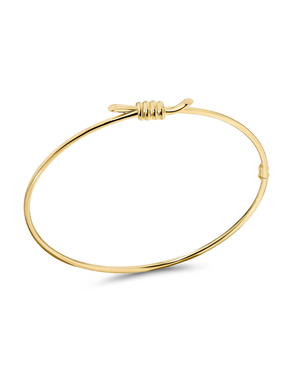 Devata Love Knot Bangle Bracelet in 14K Gold