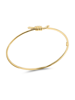 Devata Love Knot Bangle Bracelet in 14K Gold
