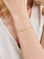 Infinity Marquise Lab Grown Diamond Chain Bracelet in 14K Gold