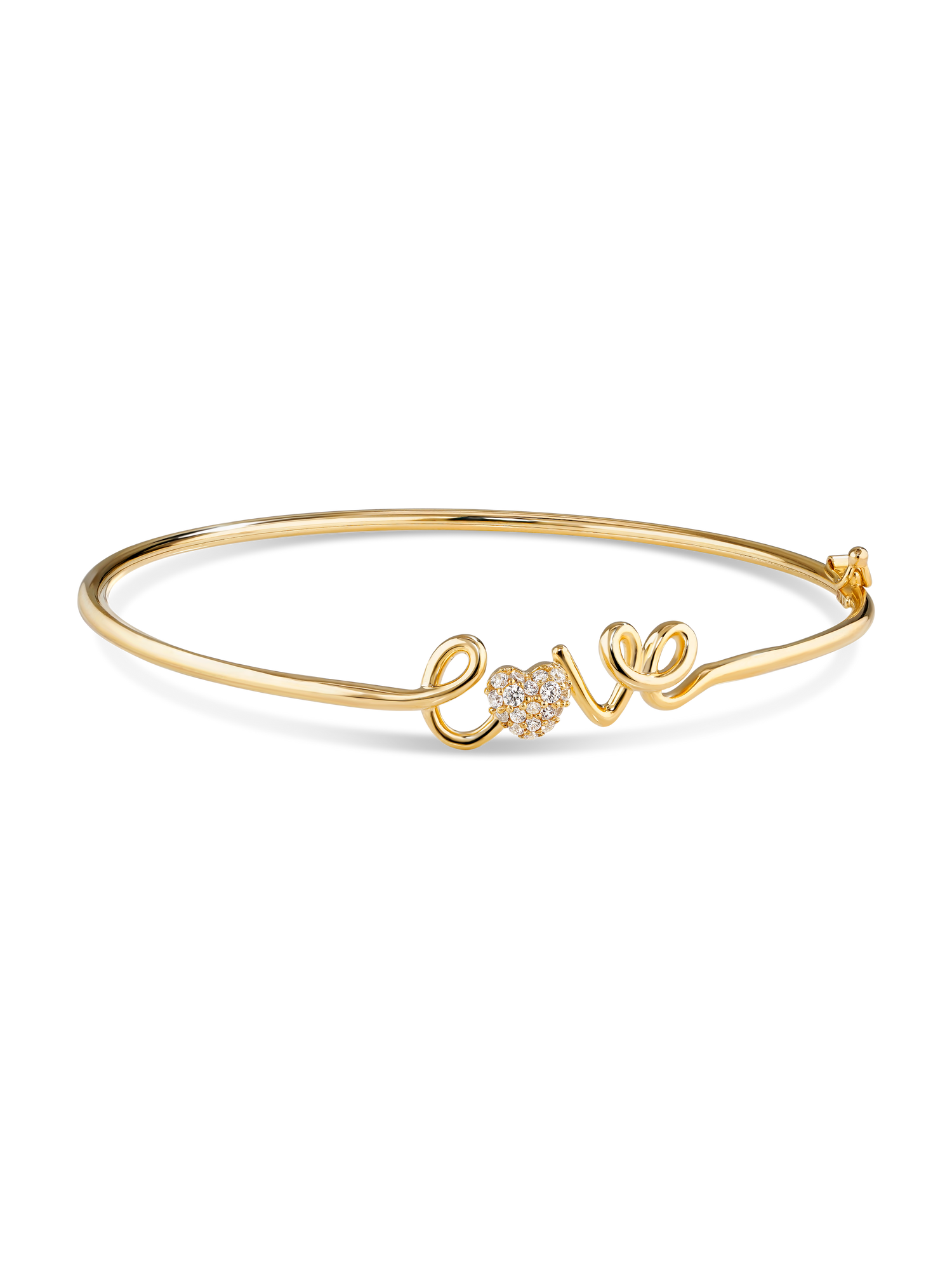 Love Script Bangle Bracelet