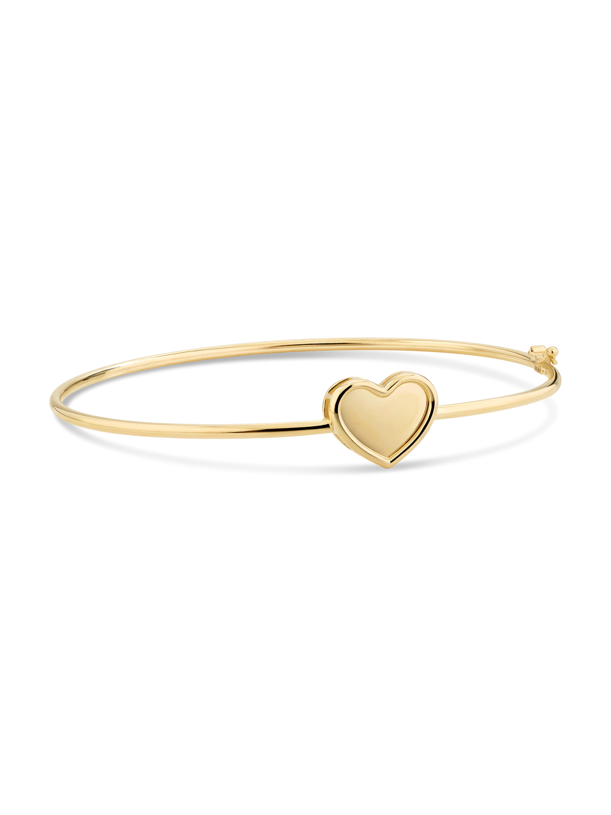 Devata Sweet Heart Bangle Bracelet in 14K Gold