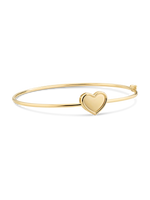 Devata Sweet Heart Bangle Bracelet in 14K Gold