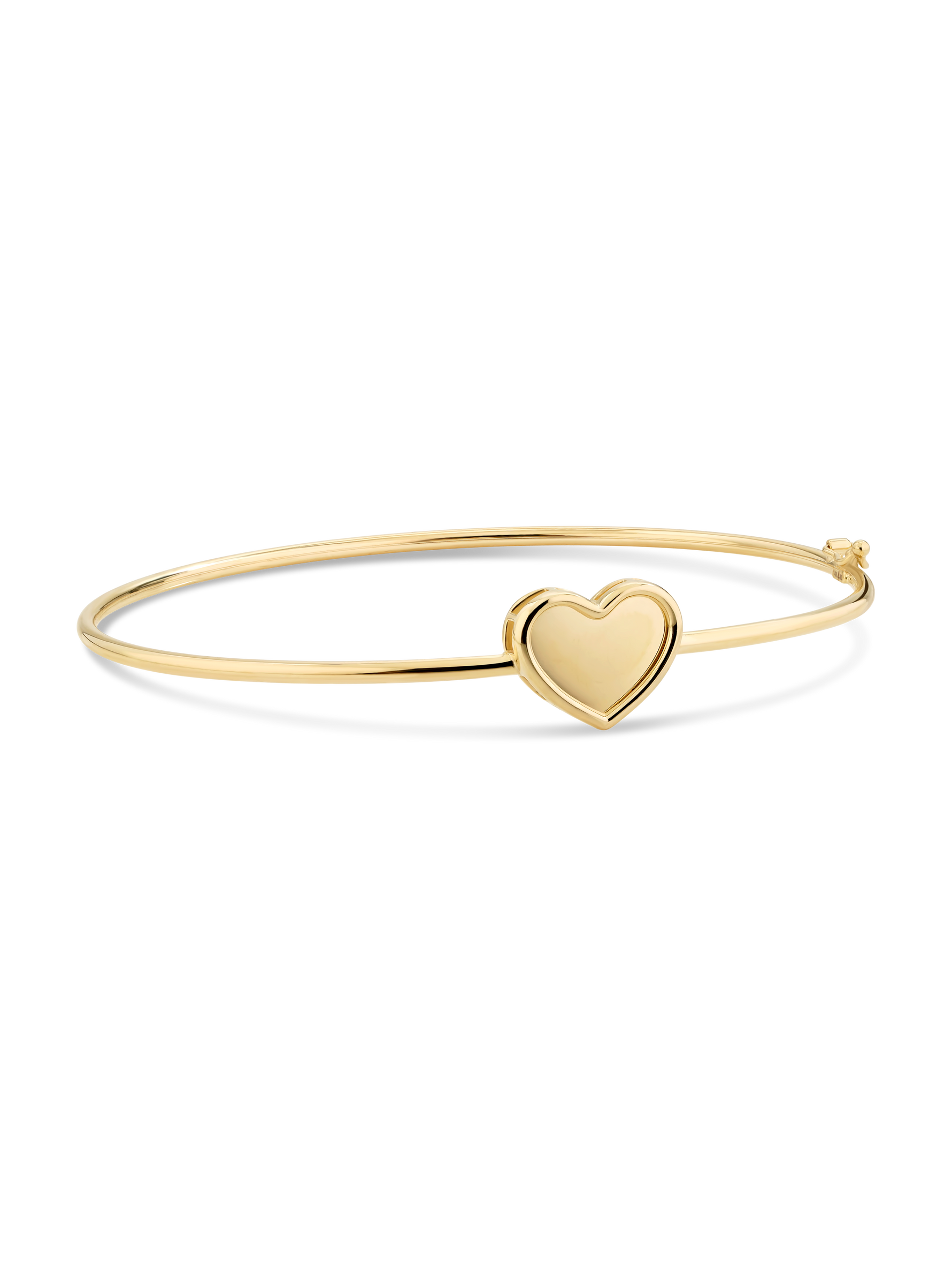 Devata Sweet Heart Bangle Bracelet in 14K Gold