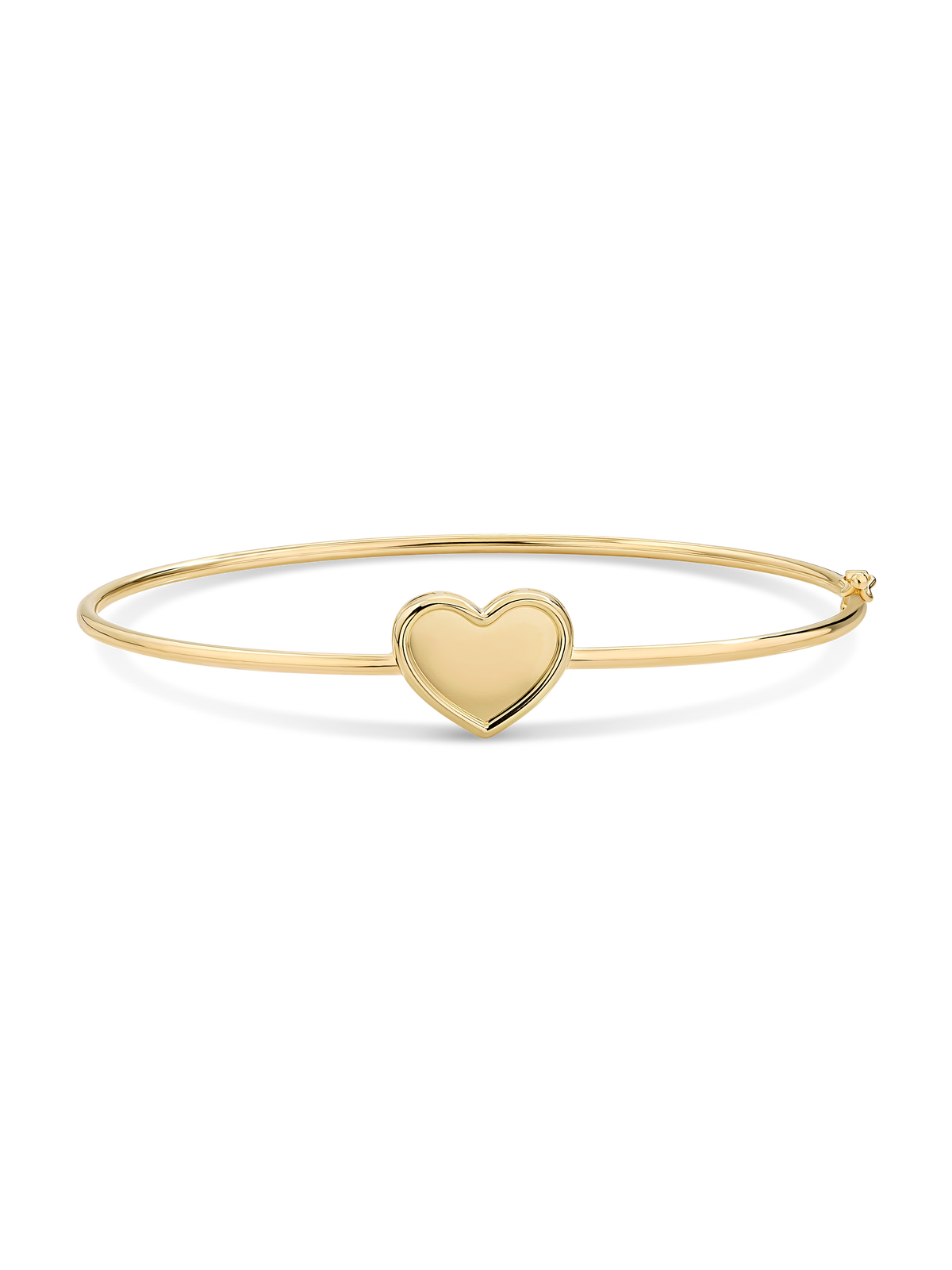 Devata Sweet Heart Bangle Bracelet in 14K Gold