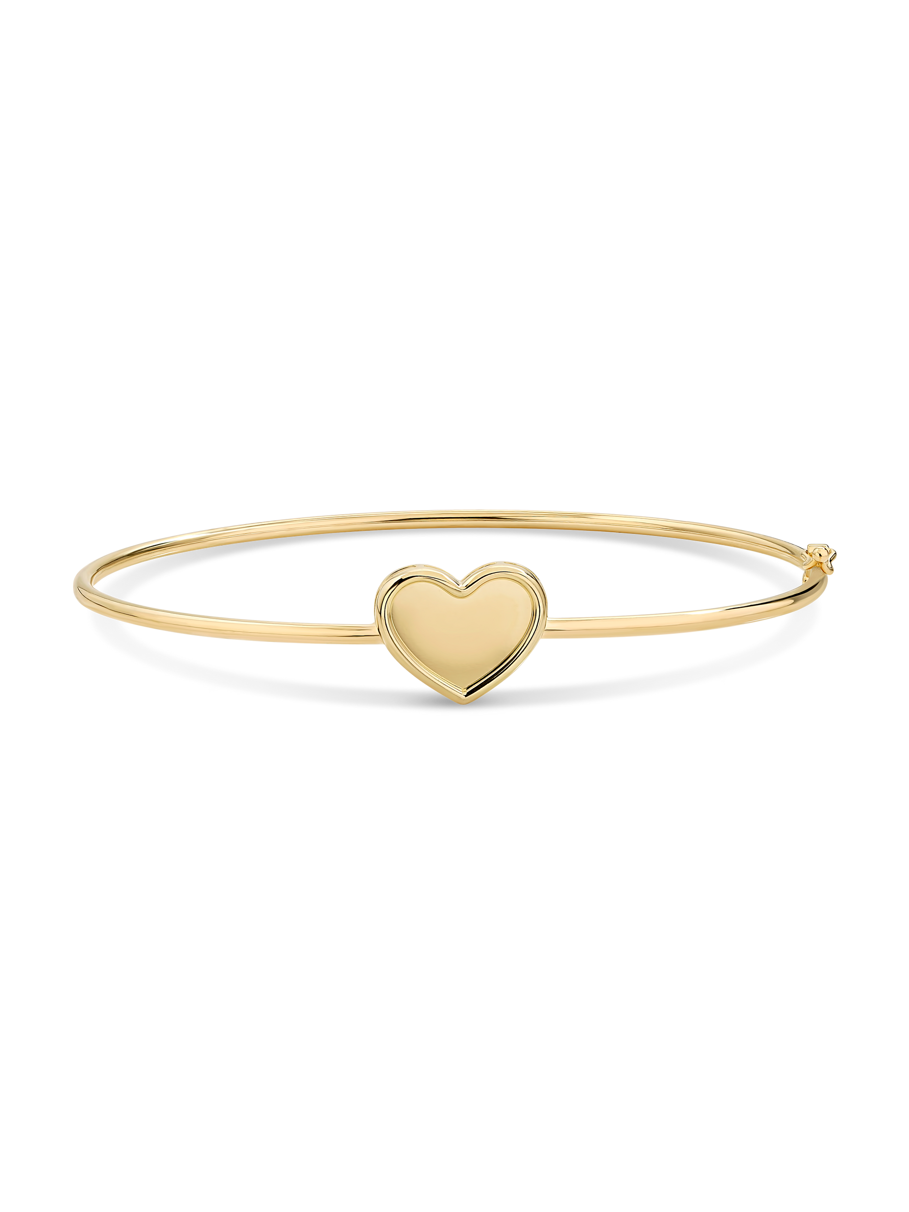 Devata Sweet Heart Bangle Bracelet in 14K Gold