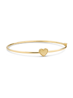 Devata Sweet Heart Bangle Bracelet in 14K Gold