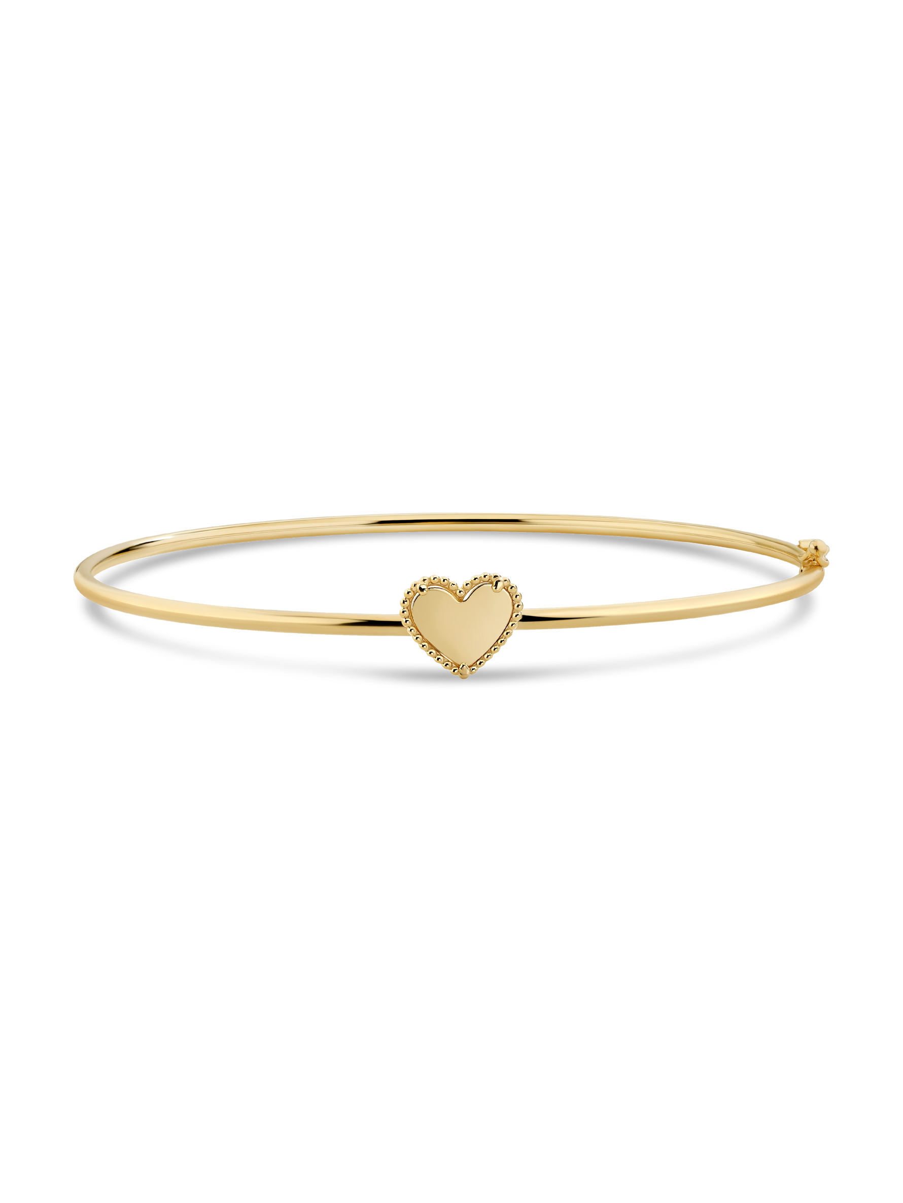 Devata Sweet Heart Bangle Bracelet in 14K Gold