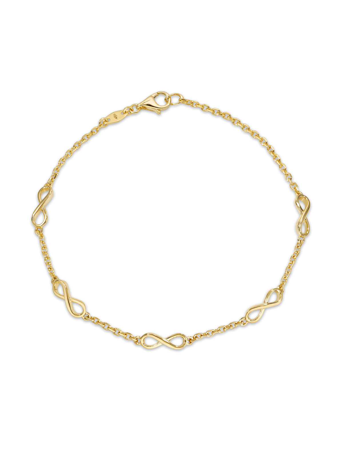 14K Gold Infinity Chain Bracelet