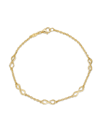 14K Gold Infinity Chain Bracelet
