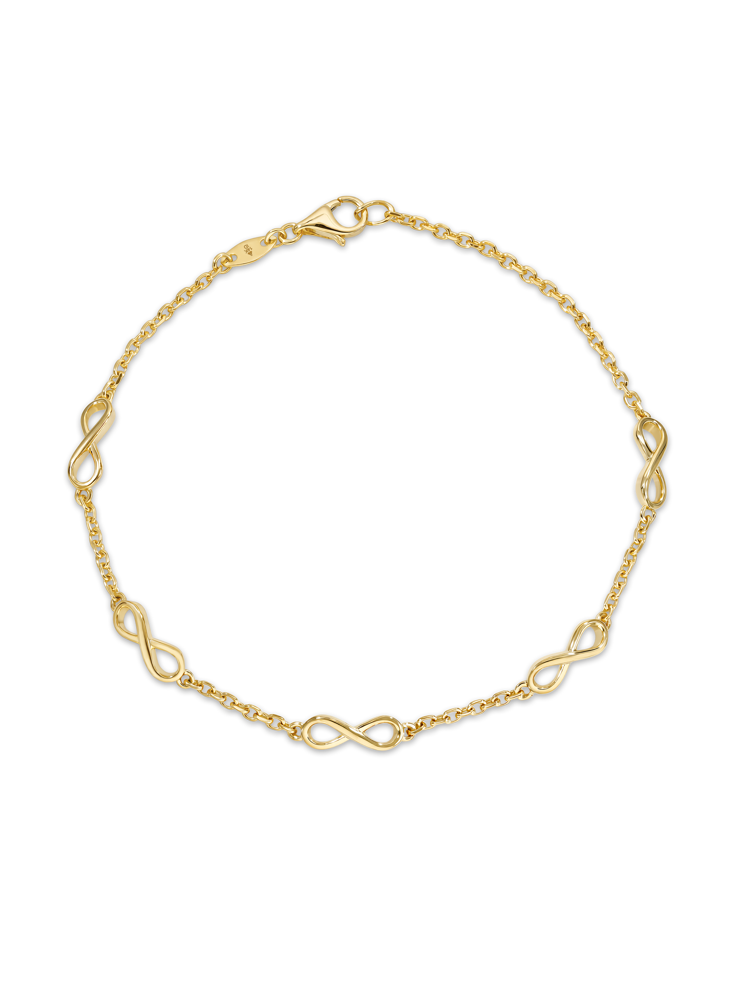 14K Gold Infinity Chain Bracelet