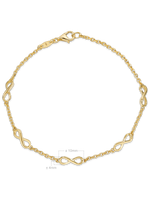 14K Gold Infinity Chain Bracelet