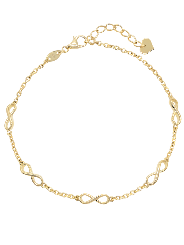 DEVATA Infinity Chain Bracelet 14K Gold