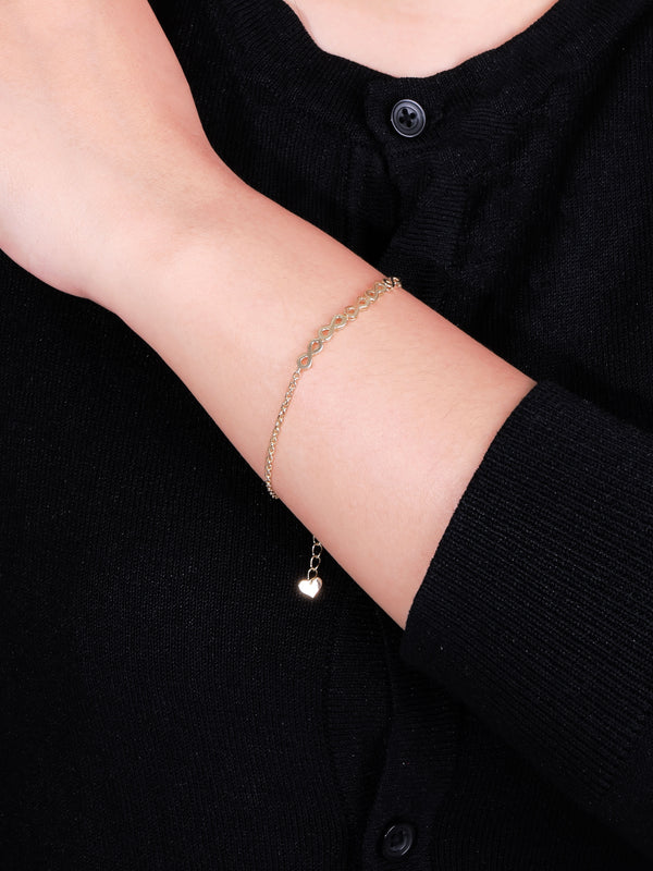 DEVATA Infinity Chain Bracelet 14K Gold