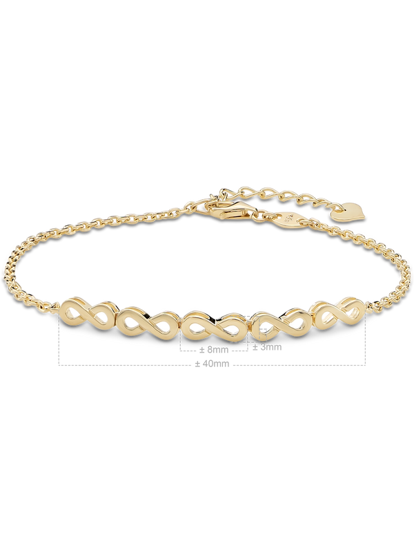 DEVATA Infinity Chain Bracelet 14K Gold