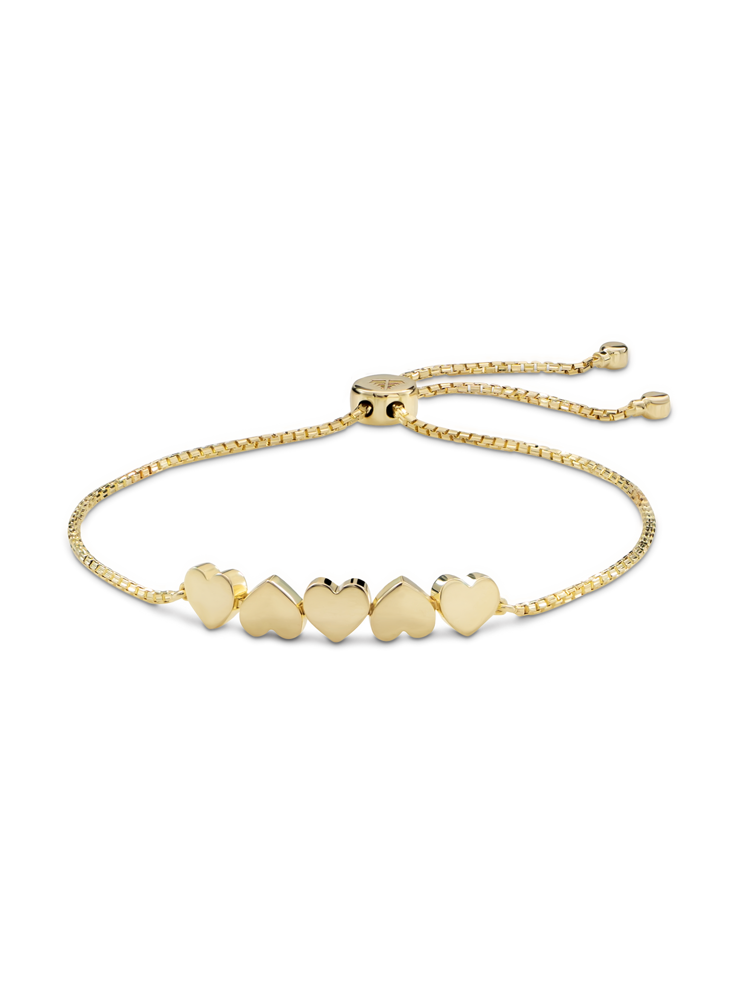 Sweet Heart Box Chain Slider Bolo Bracelet