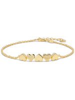 DEVATA Sweet Heart Chain Bracelet 14K Gold