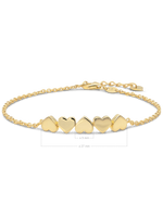 DEVATA Sweet Heart Chain Bracelet 14K Gold